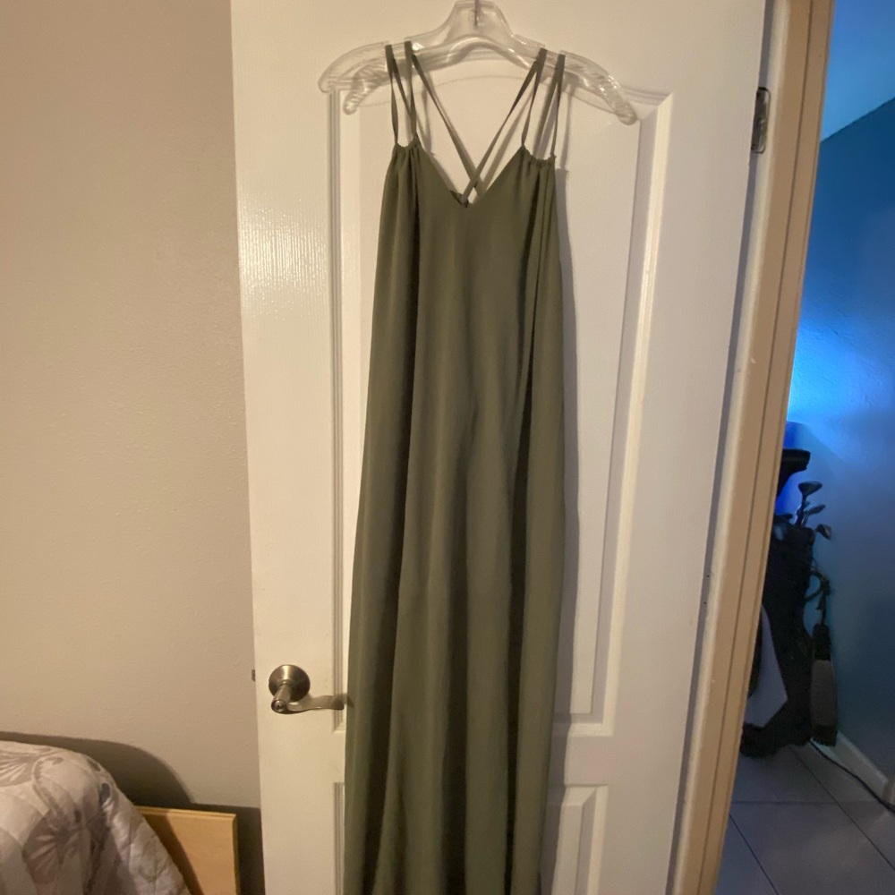 TOBI green maxi dress